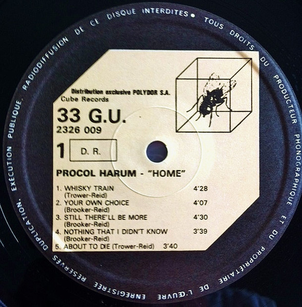 Procol Harum - Home | Cube Records (2326 009) - 3 Procol Harum - Home | Cube Records (2326 009) - 3