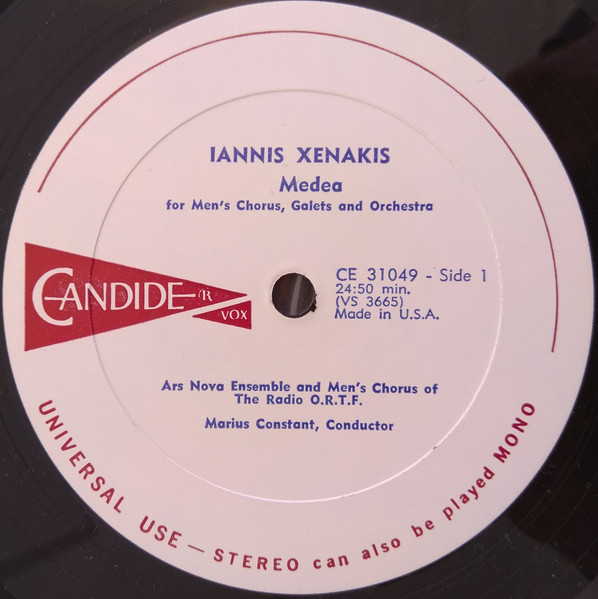 Iannis Xenakis - Medea / Syrmos / Polytope | Candide (CE 31049) - 3