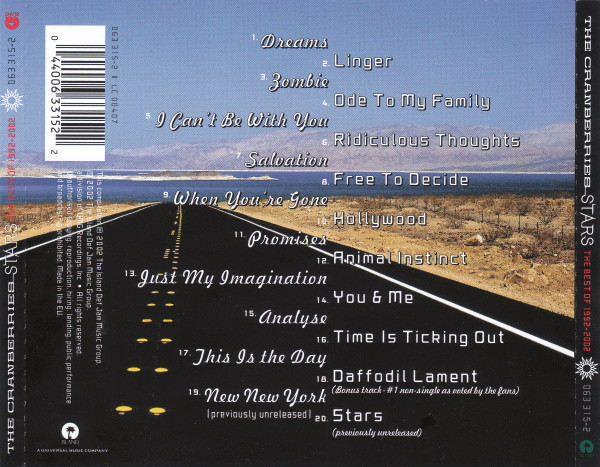The Cranberries - Stars: The Best Of 1992-2002 | Island Records (063 315-2) - 4