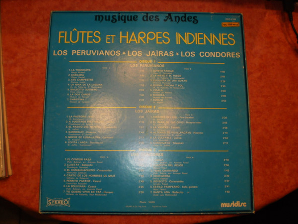 Los Peruvianos , Los Jairas , Los Condores - Flûtes Et Harpes Indiennes (Musique Des Andes) | Musidisc (CCO 2707) - 2 Los Peruvianos , Los Jairas , Los Condores - Flûtes Et Harpes Indiennes (Musique Des Andes) | Musidisc (CCO 2707) - 2