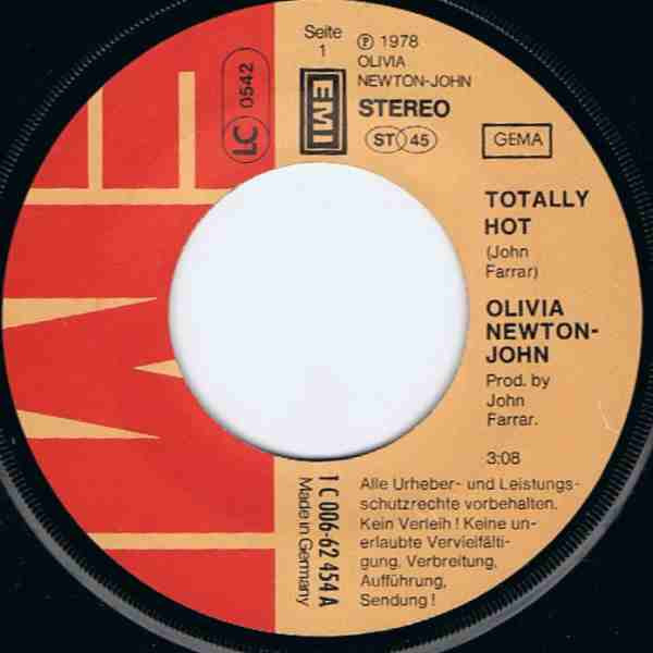 Olivia Newton-John - Totally Hot | EMI (1C 006-62 454) - 3 Olivia Newton-John - Totally Hot | EMI (1C 006-62 454) - 3