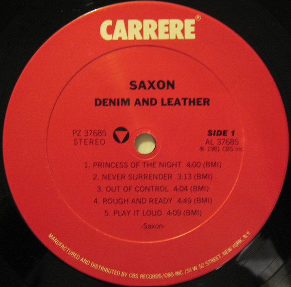 Saxon - Denim And Leather | Carrere (PZ 37685) - 3