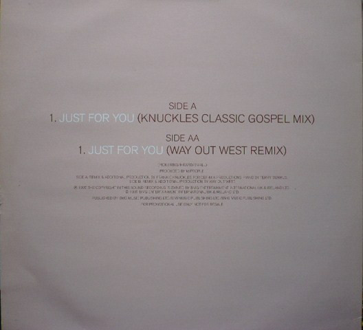 M People - Just For You (The Knuckles + Way Out West Mixes) | BMG (JUST4UDJ3) - 2