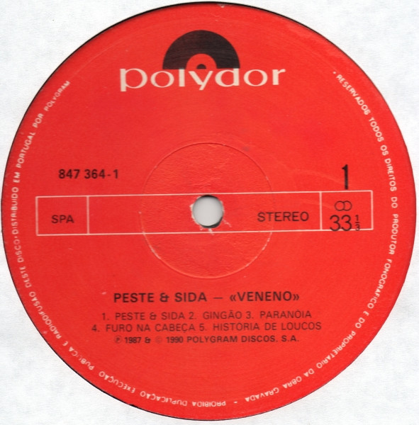 Peste & Sida - Veneno | Polydor (847364-1) - 3