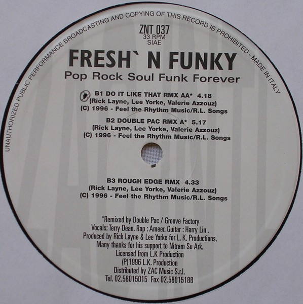 Fresh 'N' Funky - Pop Rock Soul Funk Forever | Zac International (ZNT 037) - 4