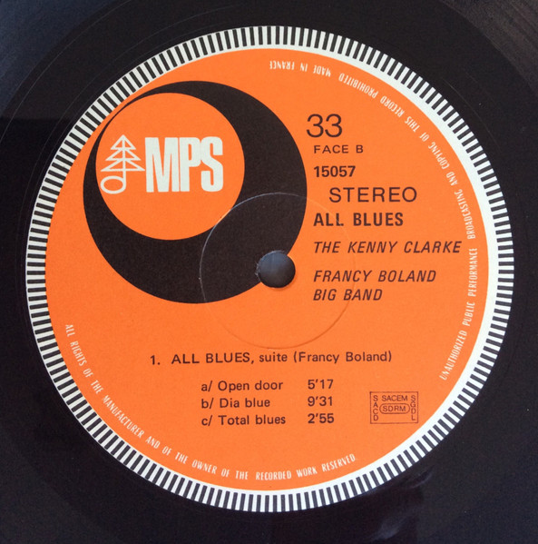 Clarke-Boland Big Band - All Blues | MPS Records (MPS 15 057) - 4