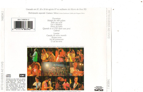 Beto Guedes - Beto Guedes Ao Vivo | EMI (7486342) - 2 Beto Guedes - Beto Guedes Ao Vivo | EMI (7486342) - 2