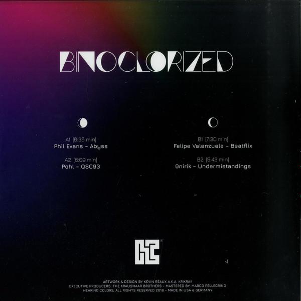 Various - Binoclorized EP (USED) | Hearing Colors (HC001) - 2 Various - Binoclorized EP (USED) | Hearing Colors (HC001) - 2