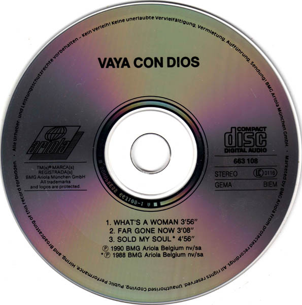 Vaya Con Dios - What's A Woman? | Ariola (663.108) - 2