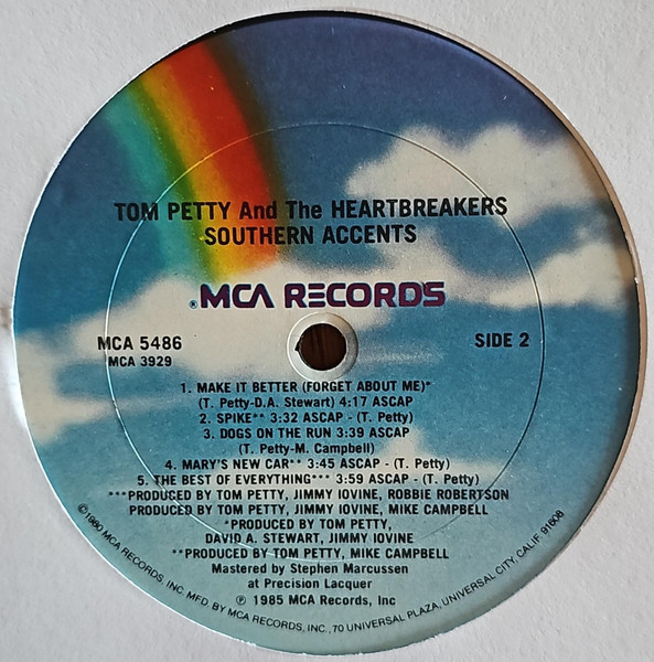 Tom Petty And The Heartbreakers - Southern Accents | MCA Records (MCA 5486) - 4