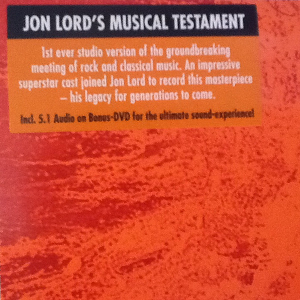 Jon Lord , Royal Liverpool Philharmonic Orchestra - Concerto For Group And Orchestra | Ear Music (0208184ERE) - 2 Jon Lord , Royal Liverpool Philharmonic Orchestra - Concerto For Group And Orchestra | Ear Music (0208184ERE) - 2