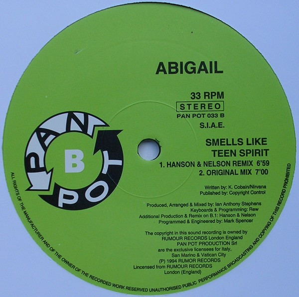 Abigail - Smells Like Teen Spirit | Pan Pot (PAN POT 033) - 3