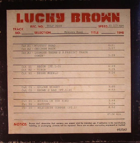 Lucky Brown - Mystery Road | Tramp Records (TRLP 9040) - 2