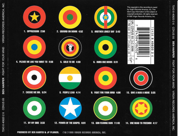 Ben Harper - Fight For Your Mind | Virgin (7243 8 40620 2 6) - 2 Ben Harper - Fight For Your Mind | Virgin (7243 8 40620 2 6) - 2