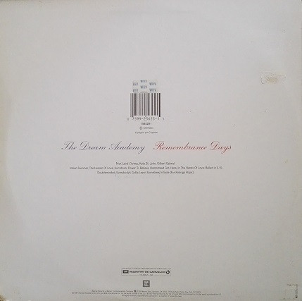 The Dream Academy - Remembrance Days | Reprise Records (1592201) - 2