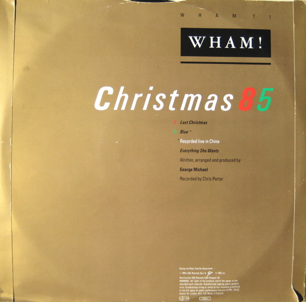 Wham! - Last Christmas (Christmas 85) | Epic (WHAM T1) - 2