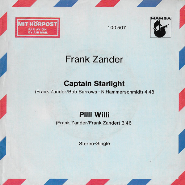 Frank Zander - Captain Starlight / Pilli Willi | Der Andere Song (100 507)