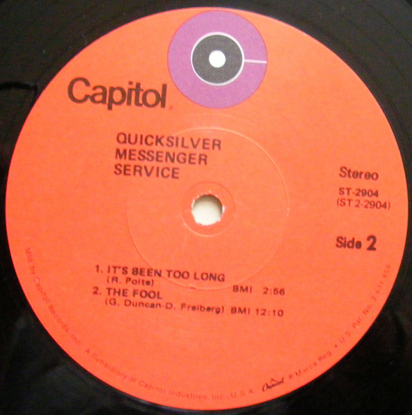Quicksilver Messenger Service - Quicksilver Messenger Service | Capitol Records (ST 2904) - 3 Quicksilver Messenger Service - Quicksilver Messenger Service | Capitol Records (ST 2904) - 3