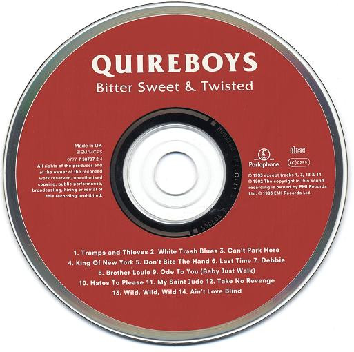 The Quireboys - Bitter Sweet & Twisted | Parlophone (0777 7 98797 2 4) - 3