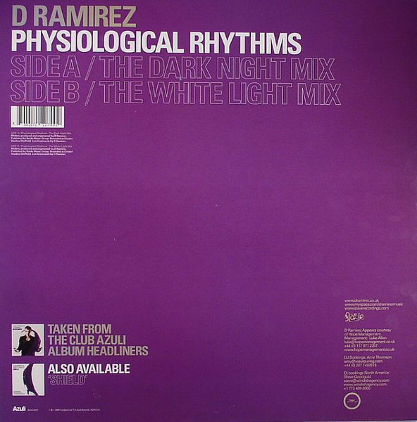 D. Ramirez - Physiological Rhythms | Azuli Records (AZNY270) - 2 D. Ramirez - Physiological Rhythms | Azuli Records (AZNY270) - 2