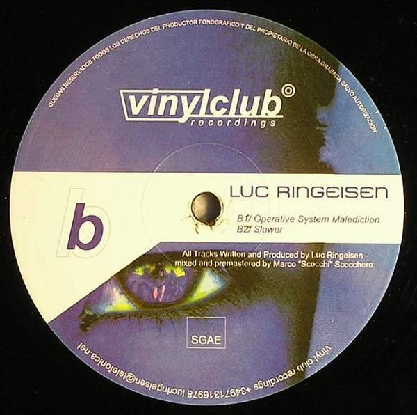 Luc Ringeisen - Casse Tete EP | Vinylclub (VCLUB 007) - main Luc Ringeisen - Casse Tete EP | Vinylclub (VCLUB 007) - main
