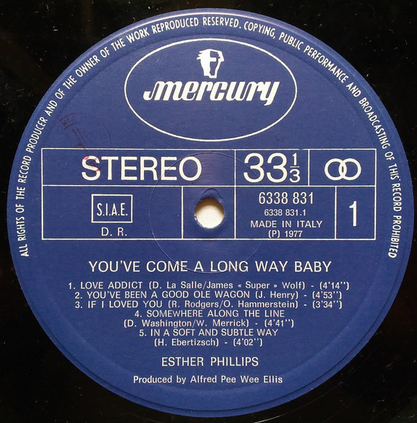 Esther Phillips - You've Come A Long Way, Baby | Mercury (6338 831) - 4 Esther Phillips - You've Come A Long Way, Baby | Mercury (6338 831) - 4