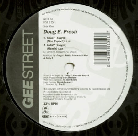 Doug E. Fresh - I-Ight (Alright) | Gee Street (GEET 59) - main Doug E. Fresh - I-Ight (Alright) | Gee Street (GEET 59) - main