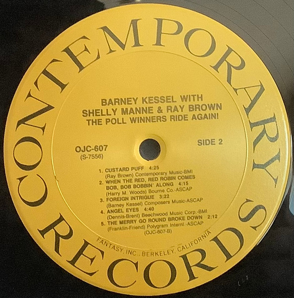 Barney Kessel , Shelly Manne , Ray Brown - The Poll Winners Ride Again! | Fantasy (OJC-607) - 4 Barney Kessel , Shelly Manne , Ray Brown - The Poll Winners Ride Again! | Fantasy (OJC-607) - 4