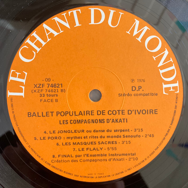 Les Compagnons D'Akati - Ballets Populaires De La Côte D'Ivoire | Le Chant Du Monde (LDX 74621) - 4 Les Compagnons D'Akati - Ballets Populaires De La Côte D'Ivoire | Le Chant Du Monde (LDX 74621) - 4