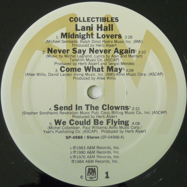 Lani Hall - Collectibles... | A&M Records (SP-4988) - 3