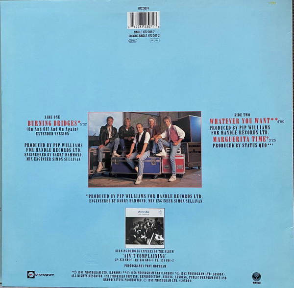 Status Quo - Burning Bridges (On And Off And On Again) | Phonogram (872 307-1) - 2