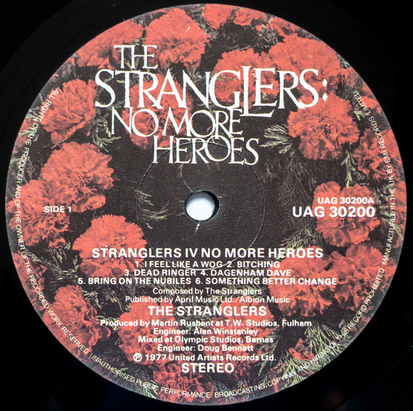 The Stranglers - No More Heroes | United Artists Records (UAG 30200) - 3