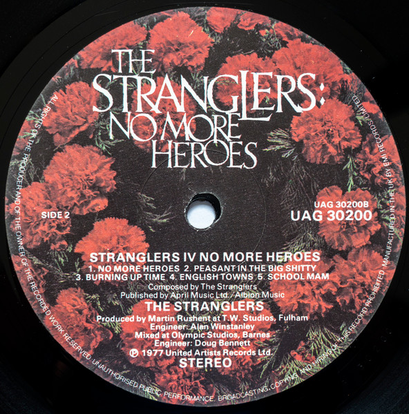 The Stranglers - No More Heroes | United Artists Records (UAG 30200) - 4