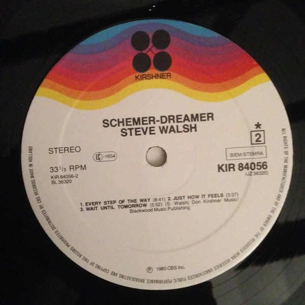Steve Walsh - Schemer Dreamer | Kirshner (KIR 84056) - 4