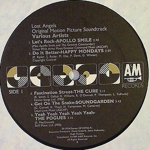 Various - Lost Angels Original Motion Picture Soundtrack | A&M Records (SP-3926) - 3 Various - Lost Angels Original Motion Picture Soundtrack | A&M Records (SP-3926) - 3