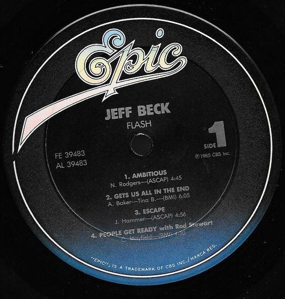 Jeff Beck - Flash | Epic (FE 39483) - 3