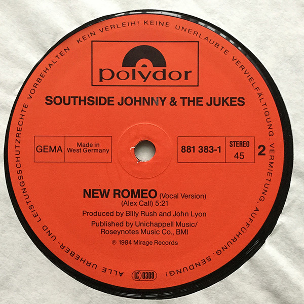 Southside Johnny & The Asbury Jukes - New Romeo | Polydor (881 383-1) - 4 Southside Johnny & The Asbury Jukes - New Romeo | Polydor (881 383-1) - 4