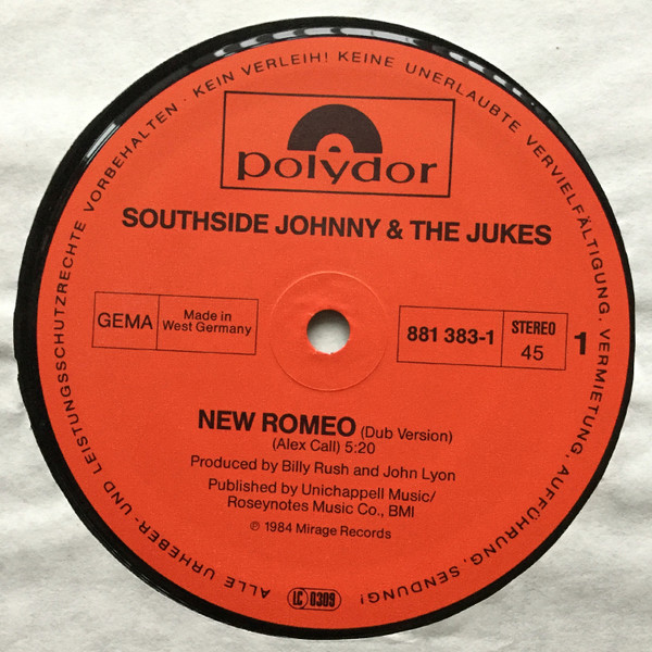 Southside Johnny & The Asbury Jukes - New Romeo | Polydor (881 383-1) - 3 Southside Johnny & The Asbury Jukes - New Romeo | Polydor (881 383-1) - 3