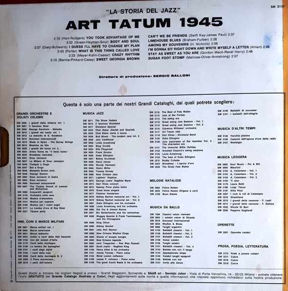 Art Tatum - 1945 | Joker (SM 3117) - 2