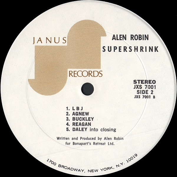 Alen Robin - Supershrink | Janus Records (JXS 7001) - 4 Alen Robin - Supershrink | Janus Records (JXS 7001) - 4