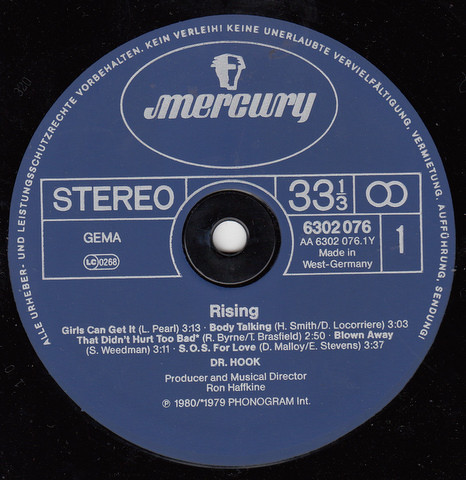 Dr. Hook - Rising | Mercury (6302 076) - 3 Dr. Hook - Rising | Mercury (6302 076) - 3