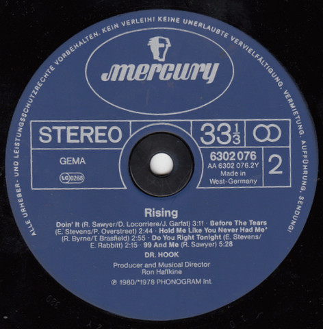 Dr. Hook - Rising | Mercury (6302 076) - 4 Dr. Hook - Rising | Mercury (6302 076) - 4