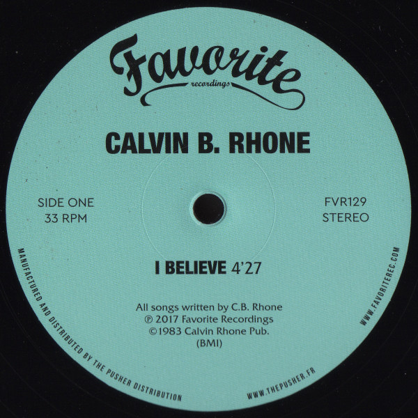Calvin Bernard Rhone - I Believe! | Favorite Recordings (FVR129) - 2 Calvin Bernard Rhone - I Believe! | Favorite Recordings (FVR129) - 2