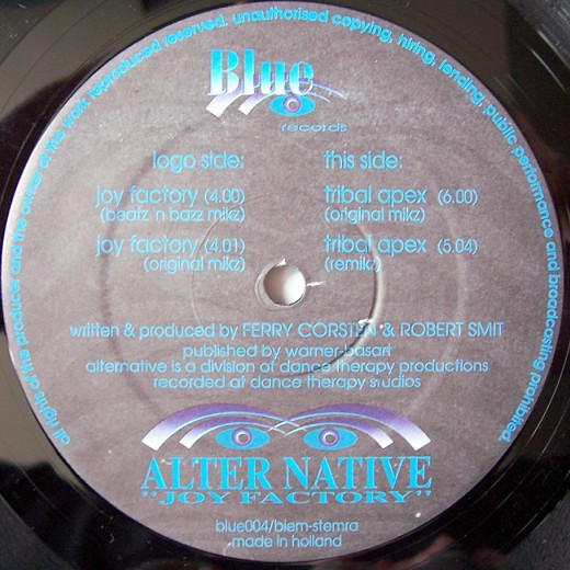 Alter Native - Joy Factory | Blue Records (blue004) - 2
