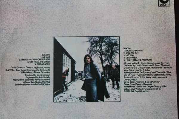 David Gilmour - David Gilmour | Harvest (8E 072 - 60 774) - 2