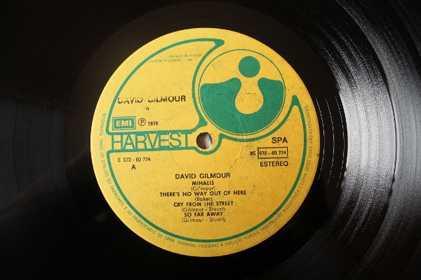 David Gilmour - David Gilmour | Harvest (8E 072 - 60 774) - 3
