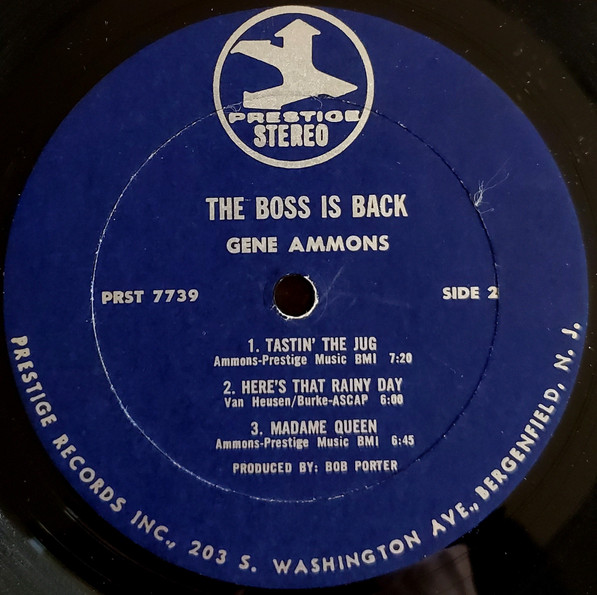 Gene Ammons - The Boss Is Back! | Prestige (PRST 7739) - 4