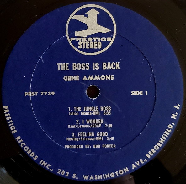 Gene Ammons - The Boss Is Back! | Prestige (PRST 7739) - 3