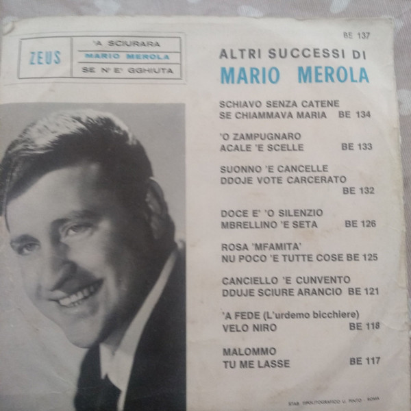 Mario Merola - 'A Sciurara | Zeus (BE 137) - 2 Mario Merola - 'A Sciurara | Zeus (BE 137) - 2
