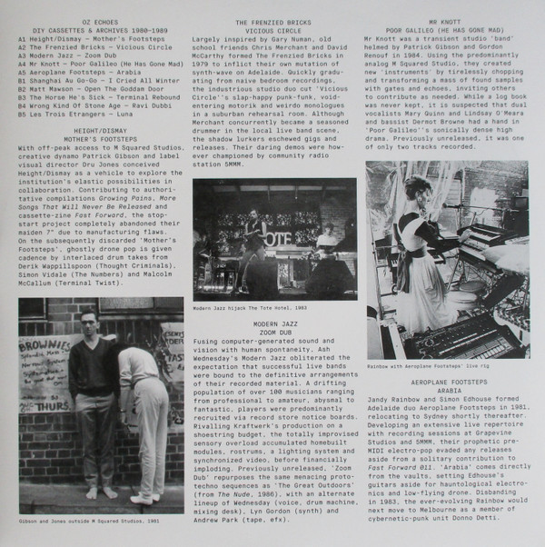 Various - Oz Echoes: DIY Cassettes And Archives 1980-1989 LP | Efficient Space (ES018) - 2 Various - Oz Echoes: DIY Cassettes And Archives 1980-1989 LP | Efficient Space (ES018) - 2